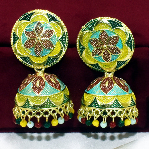 Multicolored Memories: Vintage Indian Jhumka Earrings