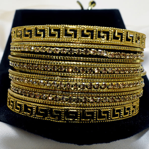 Golden Indian Bangles-Adornments of Tradition