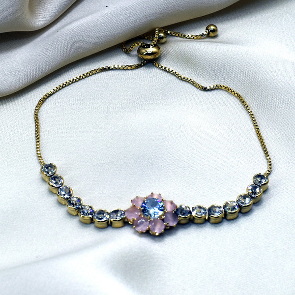 Pink Blossom: Flower Bracelet in Pink Hues