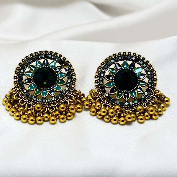 Exquisite Green Stud Earrings with Timeless Appeal