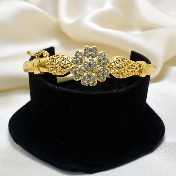 Chic Elegance: Golden Bracelets with Delicate Heart Accents