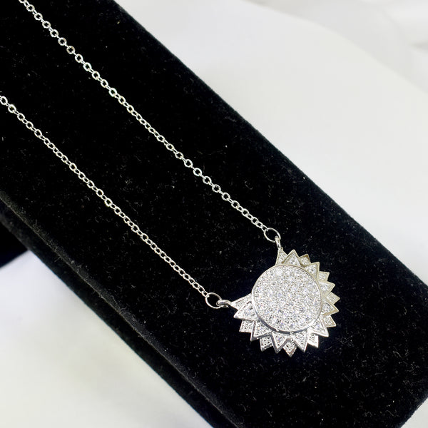 Silver Sunbeam: Sunlight Necklace