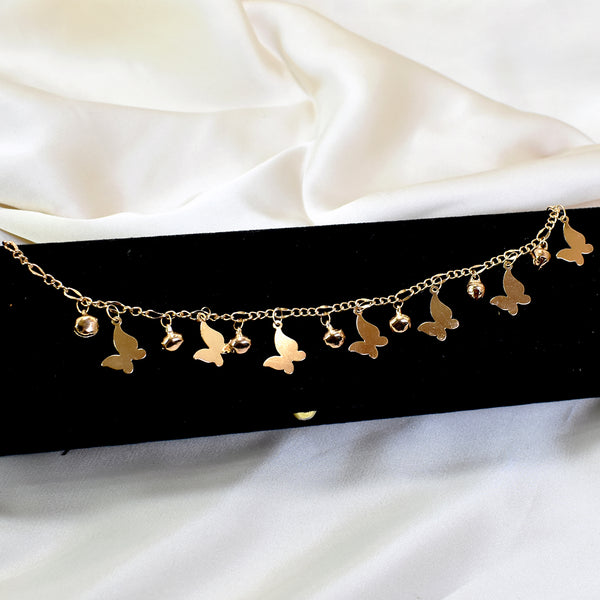 Fluttering Grace: Butterfly Anklet