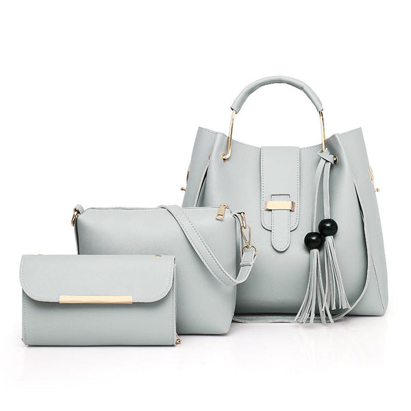 3 piece Grey Hand Bag